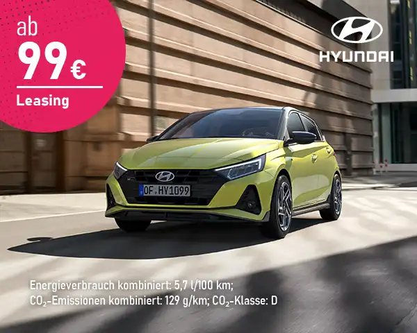 Hyundai i20 Select, 1.0 T-GDI 6-Gang-M/T, Schaltgetriebe, Frontantrieb